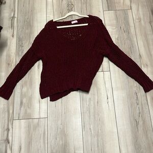 Crotchet maroon sweater